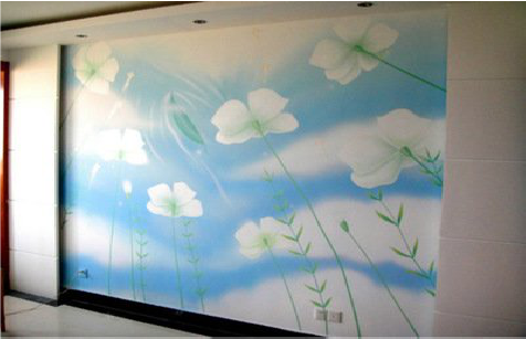 德格画墙绘怎么画好白云的蓬松感？