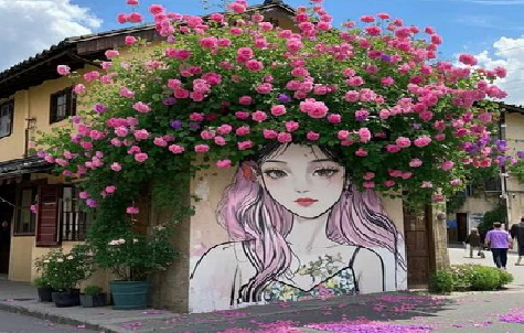 德格怎么设计网红打卡墙绘