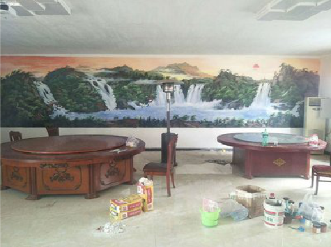 德格墙绘-写实风景