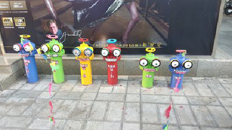 德格商业区彩绘