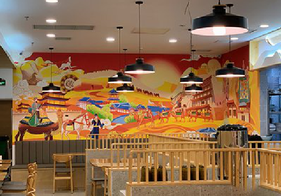 德格商业空间彩绘介绍。