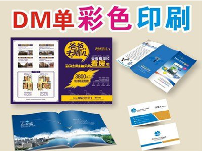 德格单页印刷，色彩搭配简单。