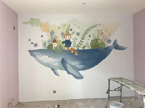 德格手绘墙的特点及优势。